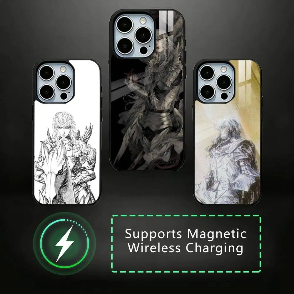 

Griffith B-BerserkS Phone Case For iPhone17,16,15,14,13,12,11 Plus,Pro Allows magnetic wireless charging