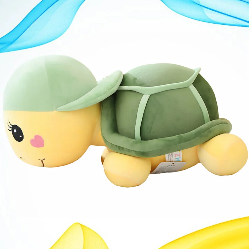 

1pc Adorable Turtle Toy Short Plush Stuffed Sofa Ornament Back Support Cushion Household Supply for Home Shop