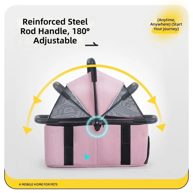 Lightweight Pet Carrier, Cat Dog Basket Bag, Foldable Cage, Air Case, Portable Car Travel, Small Animal Supplies view 5