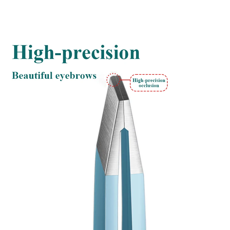 Colorful Eyebrow Tweezer Hair Beauty Fine Hairs Puller Stainless Steel Slanted Eye Brow Clips Removal Makeup Tools