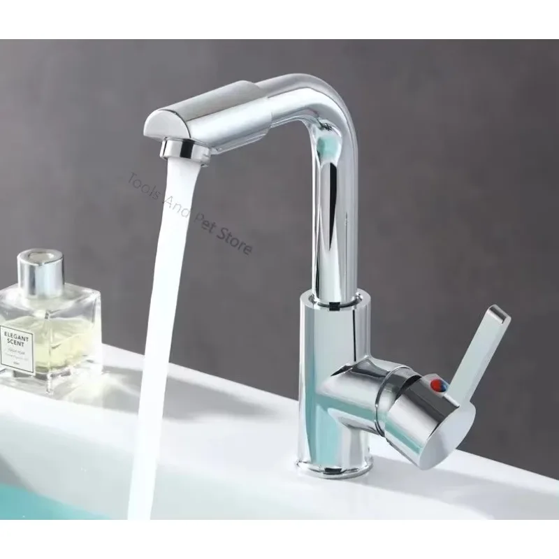 

360° Rotate Bathroom Faucet Single Handle Single Hole Wet Bar Sink Water Mixer Bathroom Lavatory Rv Small Bathroom Sink Faucet