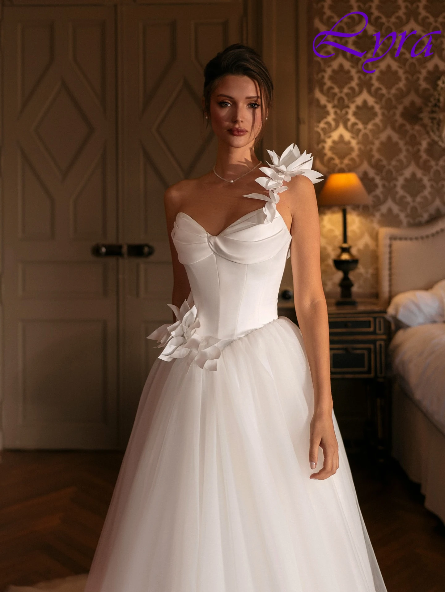 

Customized A-Line One Shoulder Sleeveless Elegant Evening Dress Delicate Temperament Celebrity Gowns Fashion Party Dress