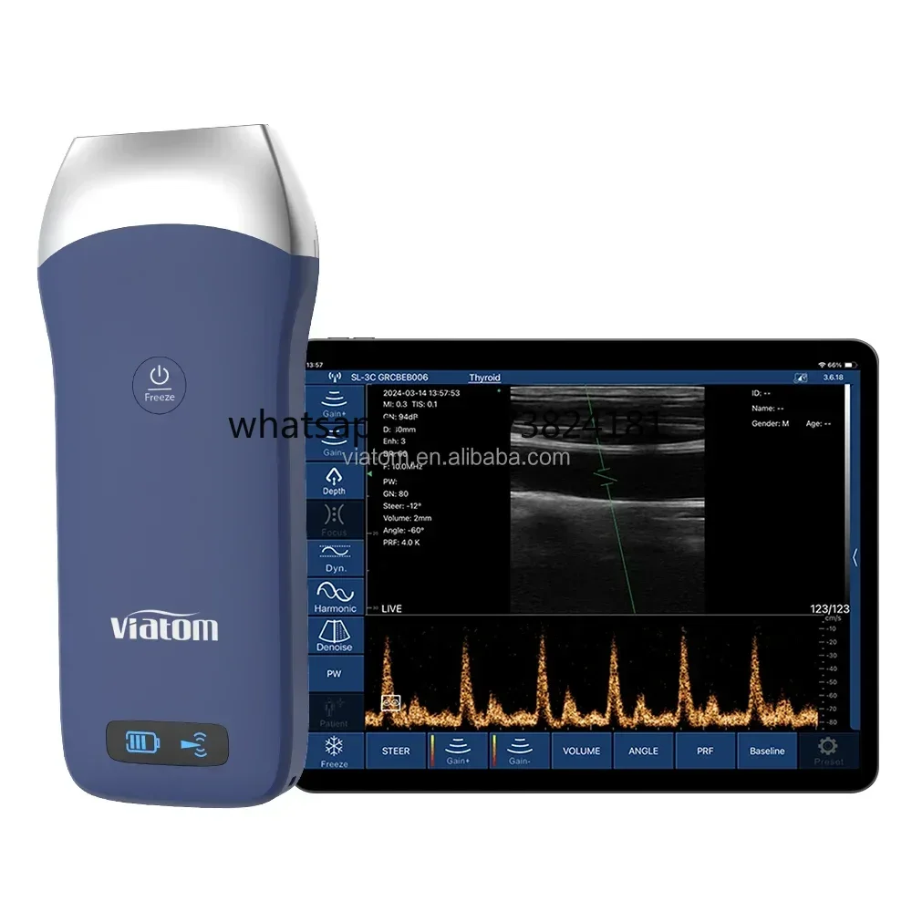 Viatom 128 Elements Linear Probe 7.5/10mhz Wireless Handheld Scanner Working With Phone fast shipping