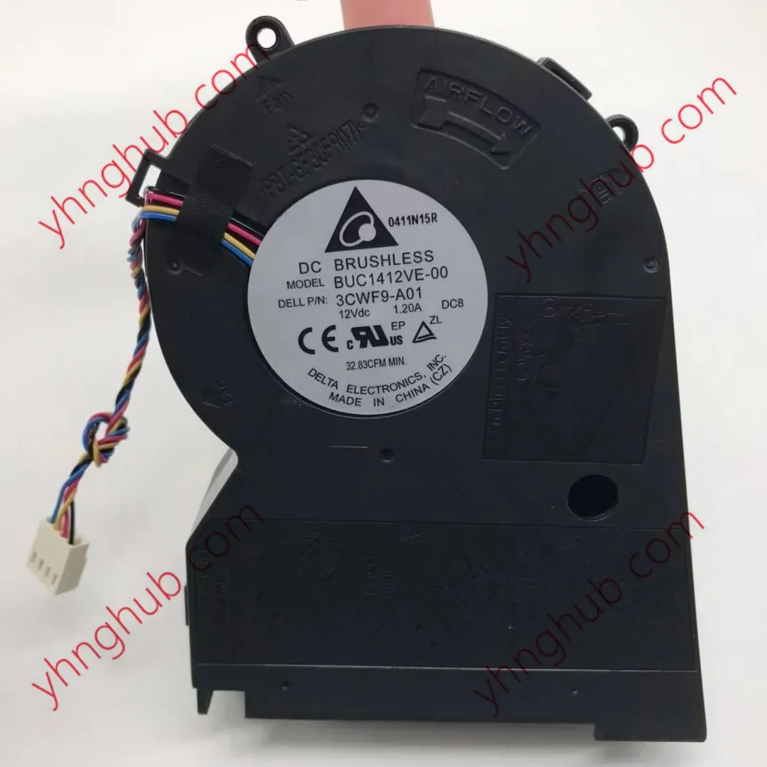 Delta Electronics BUC1412VE-00 3CWF9-A01 TKR4X-A00 DC 12V 1.20A 4-Wire Server Cooling Fan