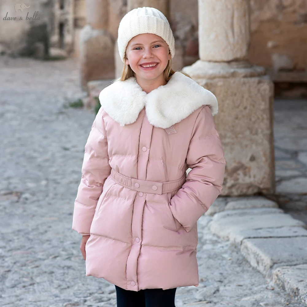 

Dave Bella Girls Thicken Down Parka Jacket Children Waterproof Winter Warm Down Coats Windproof Outwear Clothes DK4243678