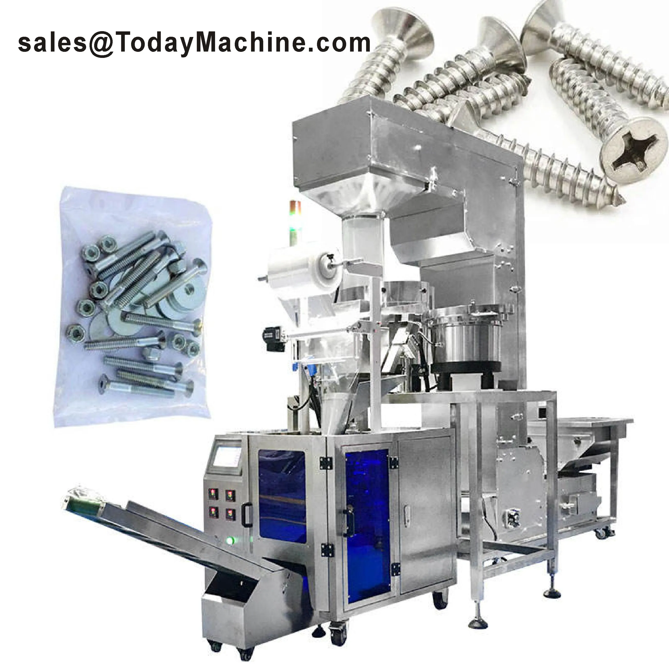 Double Vibrating Disk Full Automatic Screw Packing Machine Counting and Packing Machine for Small Items