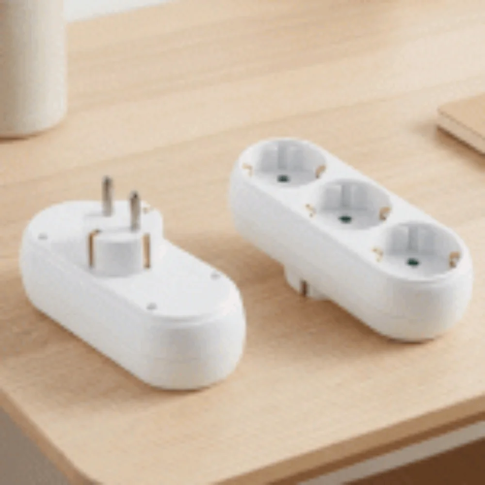 16 A 250 V Ac Adapter Converter 1 To 2 Way Safety Door Outlet Conversion Socket 1 To 3 Sockets Eu Power Plug Travel Plug Socket