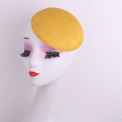 New Imitation Sinamay Round Fascinator Bases 15CM Making Wedding Party Hat Fascinators  For Women Millinery DIY Hair Accessories