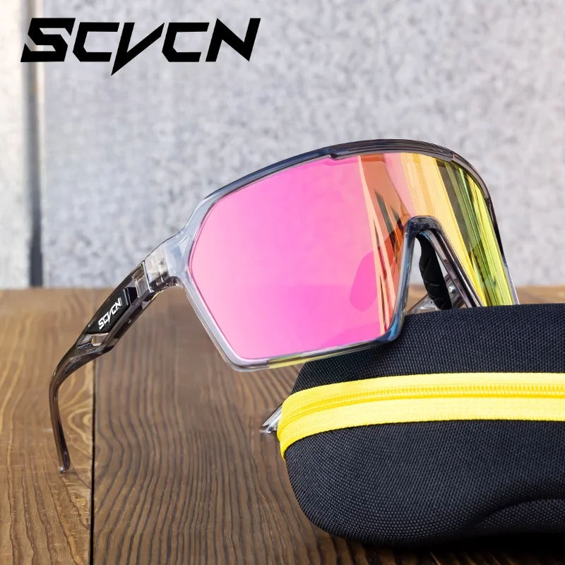 

SCVCN Cycling Glasses Women Outdoor Sports Hiking Driving Running Color Sunglasses UV400 Lightweight Goggles MTB Men Sunglasses