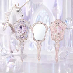Mirror Moonlight Mermaid Collection Handheld Limited Edition Mirror White, Blue, Pink, and Chocolate Fairy Design