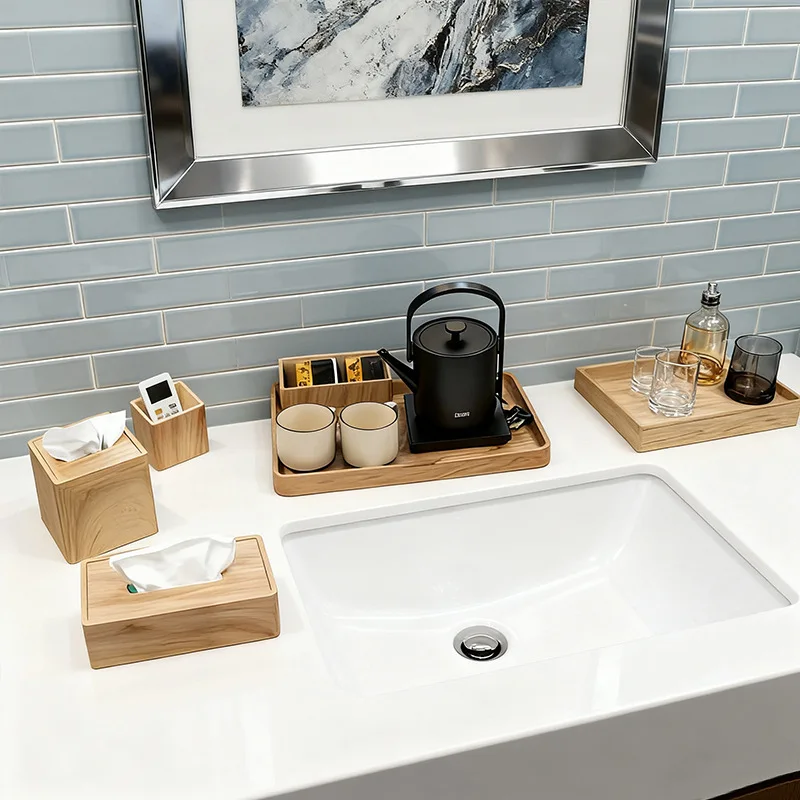 Hotel room miscellaneous ABS gum wash storage box tray tissue box remote control seat drinking rack soap dish