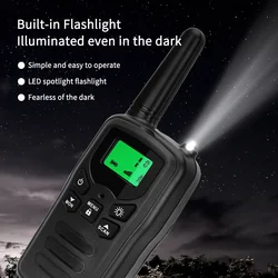 2Pcs ABBREE BF-T5B Walkie Talkies Transceiver Walkie-talkie 22CH VOX Flashlight LCD Two Way Radio Portable Radio Transmitter