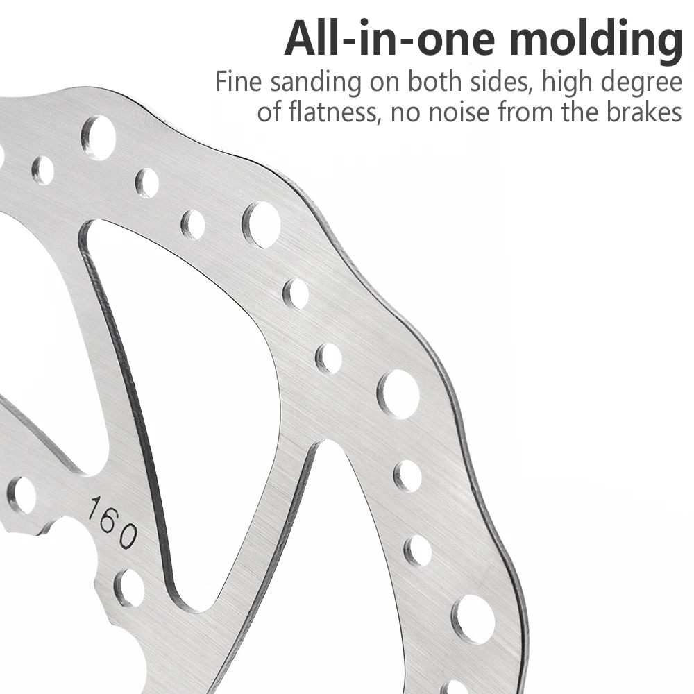 Wirnik hamulca tarczowego A2 do roweru szosowego MTB/szosowego 180 mm/160 mm 6-calowe tarcze hamulcowe ze stali nierdzewnej do części do rowerów