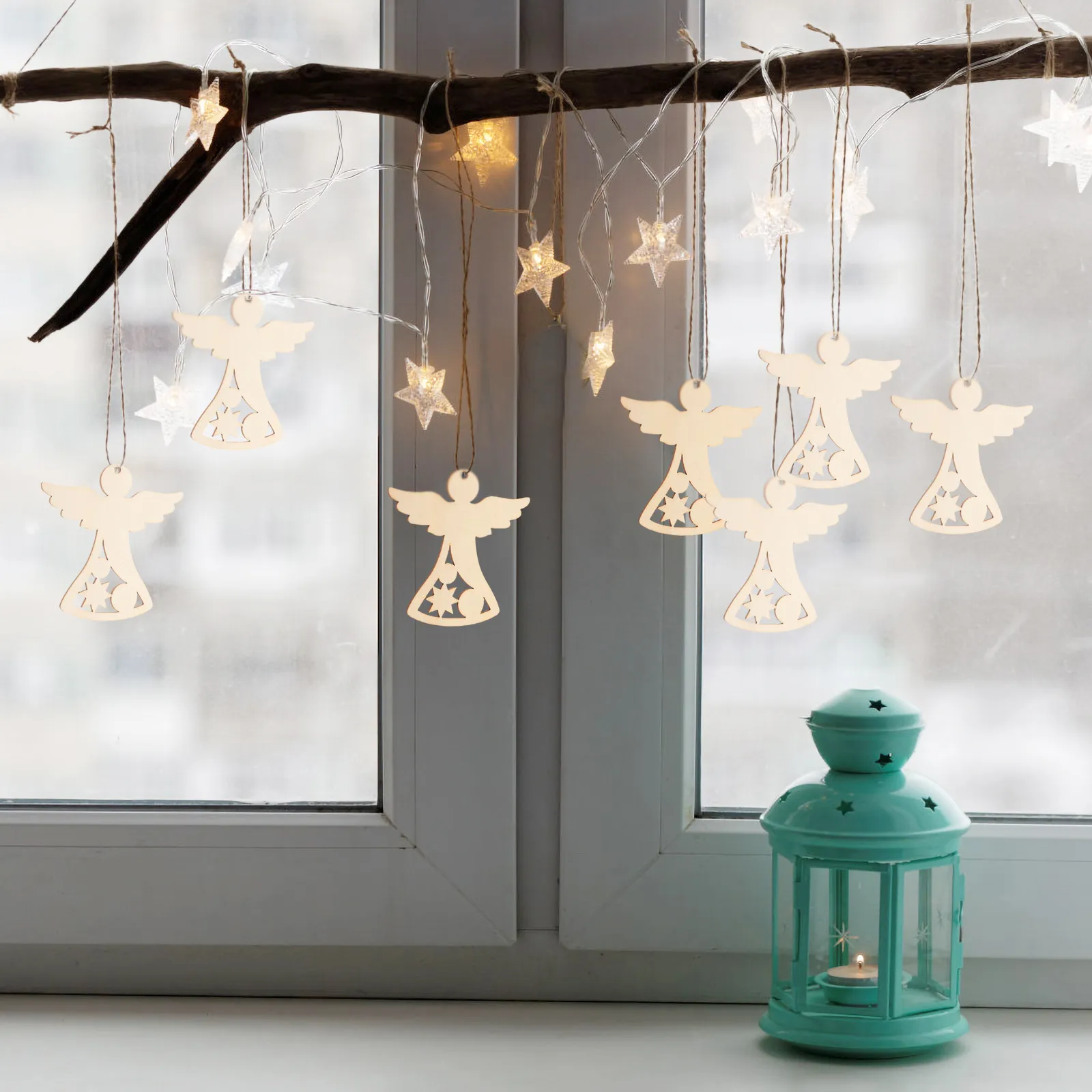 

30 шт. деревянных заготовок в форме ангелов, милые деревянные вырезки для творчества, неокрашенные заготовки для росписи, декорации для Рождества и праздников