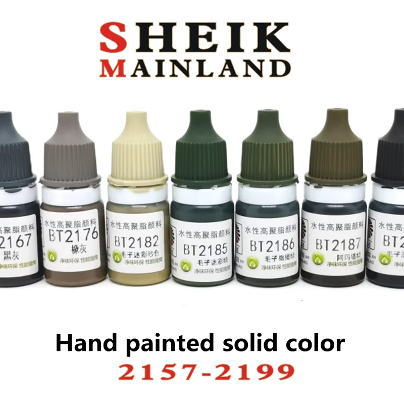 Paint Pigment Model Coloring Hand Painting Solid Color Pen Safety Water-based Matte SHEIK MAINLAND 2157-2199 3d Print Parts GOOD