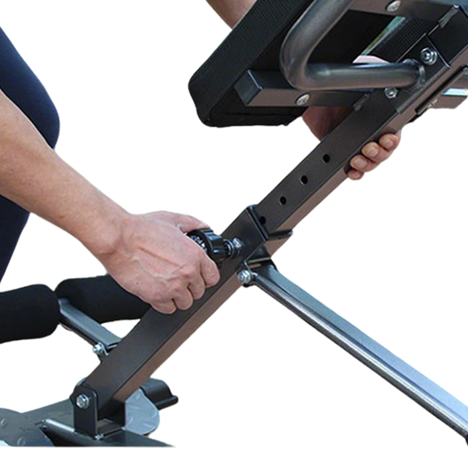 Klappbarer Römischer Stuhl Hyperextensionsbank Verstellbare Rückenstrecker-Maschine für Heimfitness 6 Höhenstufen & 3 Winkelstufen – Detail 5