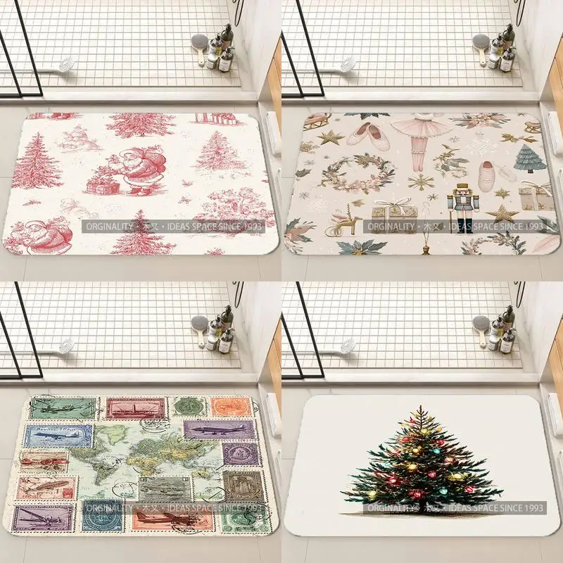 

Painted Deer Pattern Mat Living Room Decoration Home Sofa Non-Slip Carpet Study Bedroom Tatami Children'S Soft Floor Mat