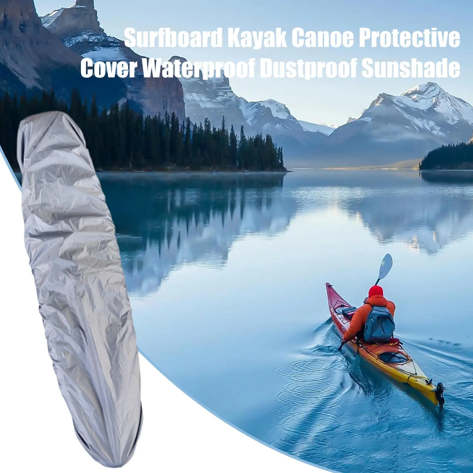 

Canoe Cover Dustproof Surfboard Protector Anti-Slip Dustproof Kayak Cover For Boating Camping Beach Outdoors Surfboard
