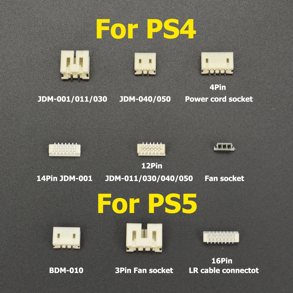 For PS5 PS4 Handle Motherboard Charging Battery Contact Connector / L2 R2 Ribbon Contact Clip Socket BDM-010 JDM-001 011 030 040