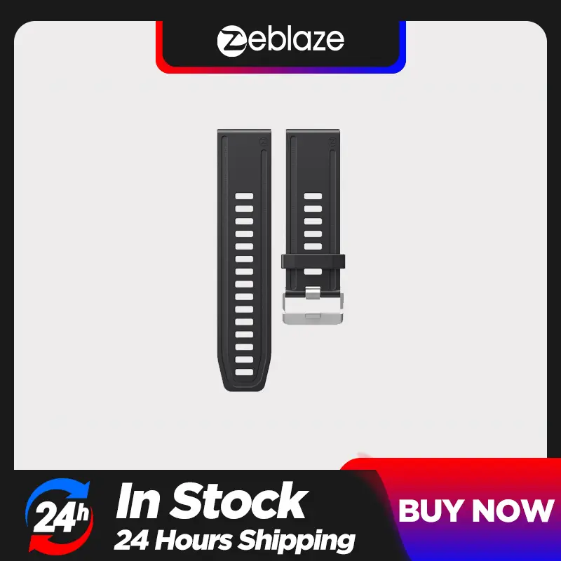 سوار سيليكون قابل للإزالة متعدد الألوان أصلي من Zeblaze 24 ملم لساعات VIBE 6/ VIBE 3 GPS/ VIBE 3S HD