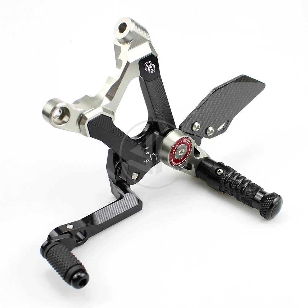 For DUCATI StreetFighter Panigale V4/V4S/V4R/V4 Speciale 2018-2022 Motorcycle Whole CNC & Carbon Fiber Racing Rearset Foot Pegs