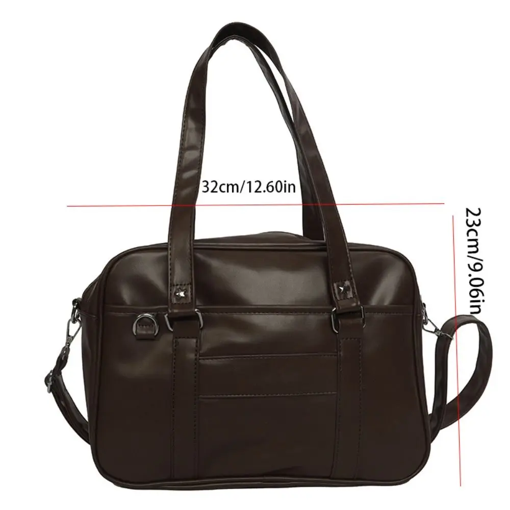 Sac à Main Rétro en Cuir PU Uniforme JK, Itabag, à Bandoulière de Grande Capacité, Style Preppy