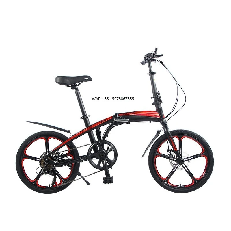 

Cross-border Wholesale 20-inch Aluminum Alloy Folding Bicycle 3-speed Front/rear Suspension Disc Brake Adult Children Can Ride