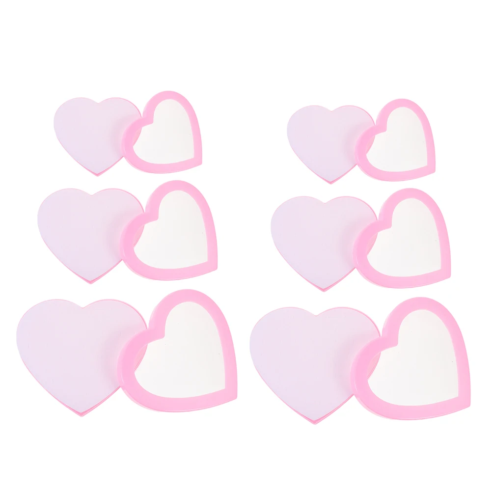 6 Pcs 's Ring Gift Box Heart Shape Rings Holder Jewelry Organizers and Storage Boxes Case Shaped Christmas Tray