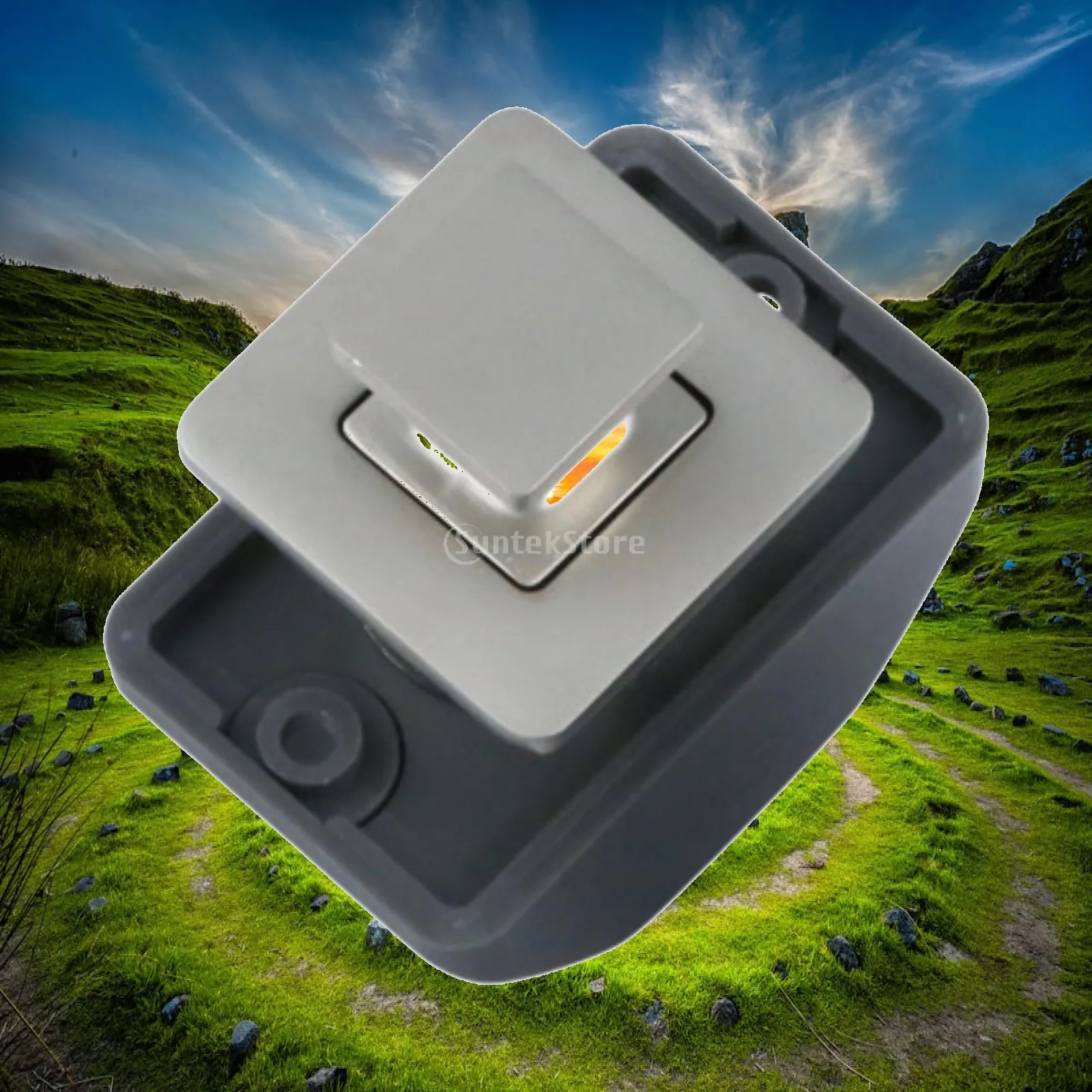 Push Button Lock Keyless Square Cabinet Drawer Latch Zinc Alloy Durable Accessory for RV Boat Furniture