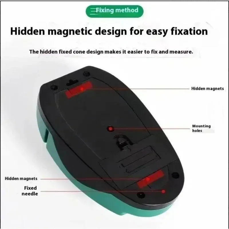 2PCS High Precision 90 Degree Infrared Laser Level Mouse Shaped Ground Line Level for Renovation Marking Tool Right Angle Line