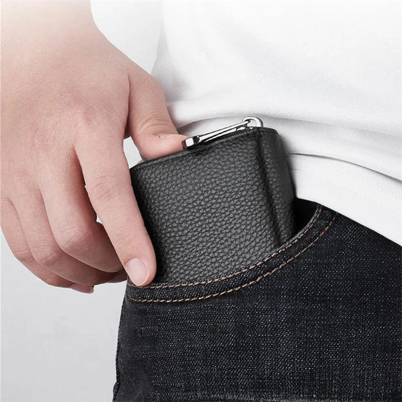 Leather Men Business Card Holder Multi-card Anti-theft Swipe For Credit ID Bank Card Holder Women Cardholder Pasjeshouder Man