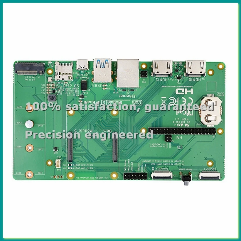 

For CM5 IO Board Baseboard for Compute Module 5 IO Board Support M.2 NVMe SSD-TCES