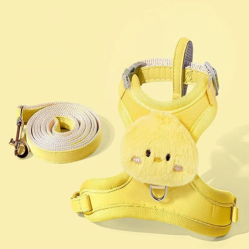 Sommer Niedlichen Tier Harness Leine Set Atmungsaktive Anti-Verloren Hund Brustgurte Cartoon Einstellbare Haustier Gehen Geschirre Blei Haustier – Detail 8