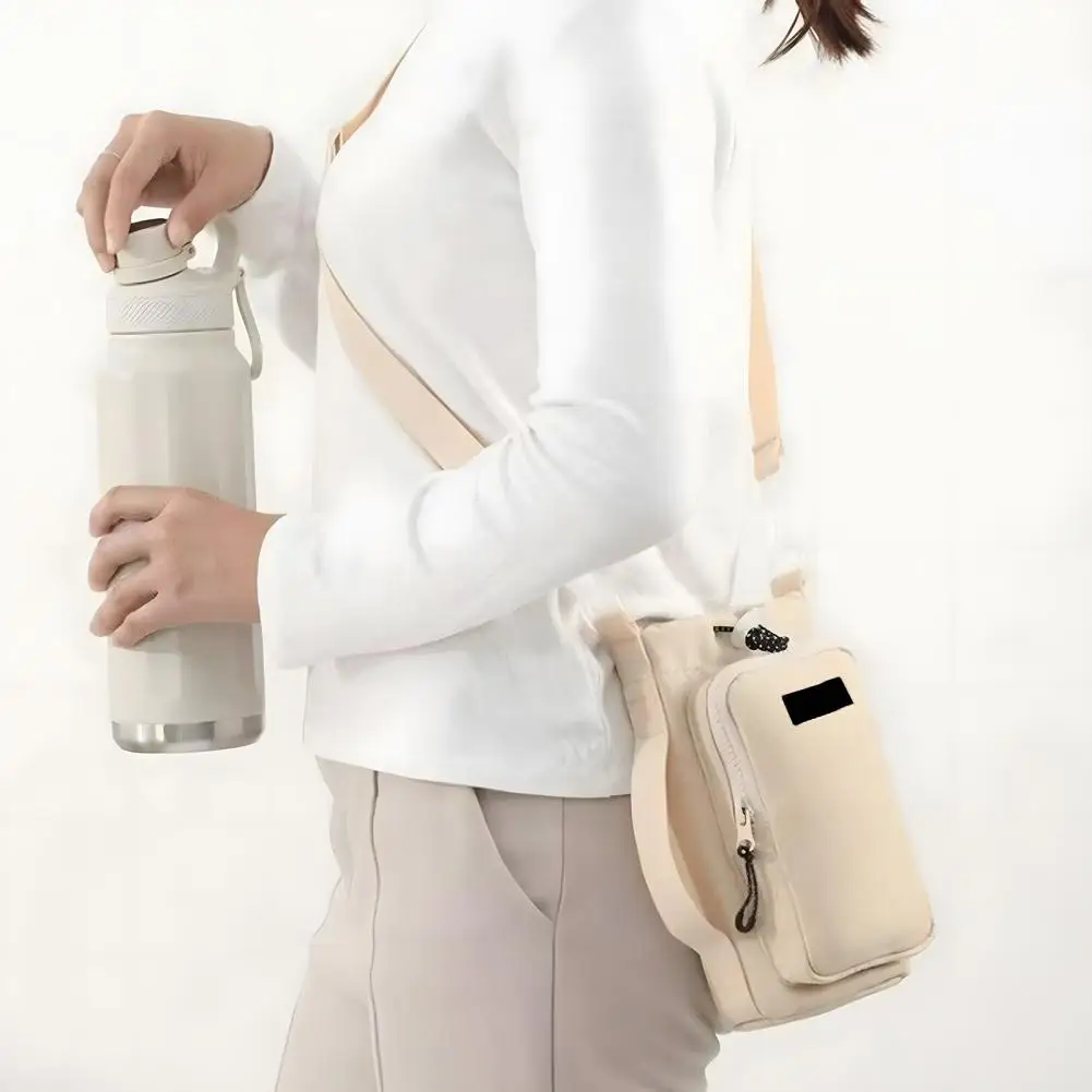

Shoulder Strap Bottle Holder Outdoor Adventure Crossbody Water Bottle Bag with Adjustable Shoulder for Cycling for Portable
