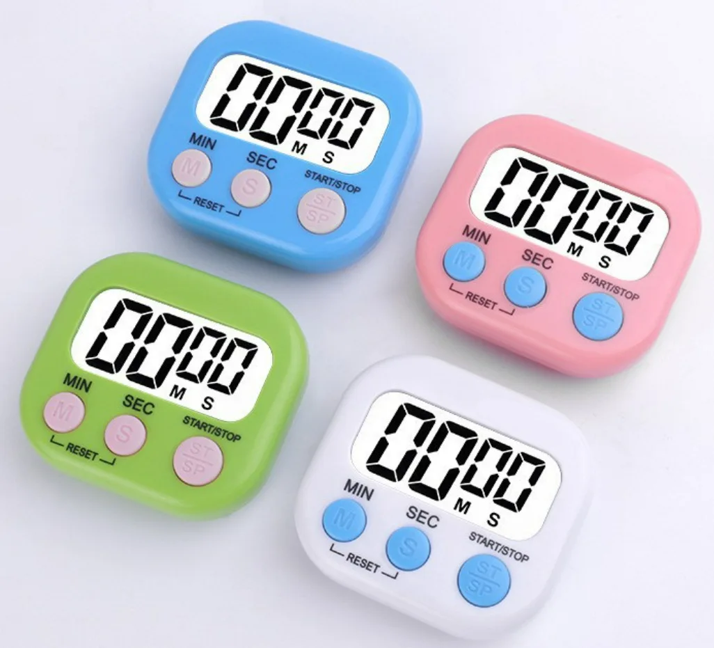 

Multifunctional Digital Kitchen Countdown Timer Stopwatch with Stand Practical Cooking Baking Sports Alarm Clock Reminder Tools