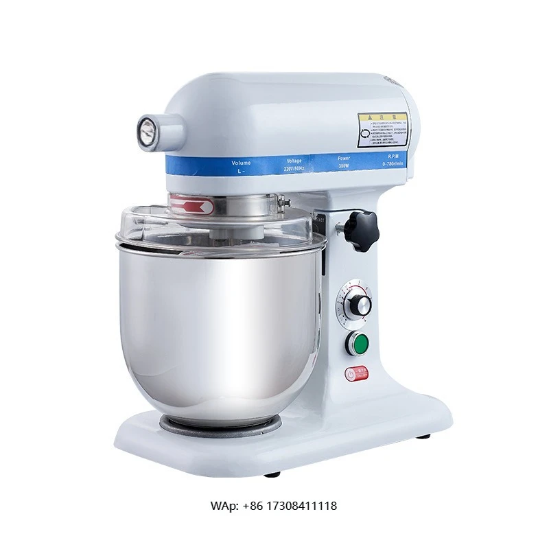 

Professional Commercial High Power Egg Beater Large Capacity Multifunctional Mixer Stainless Steel Bowl Baking Water Milk