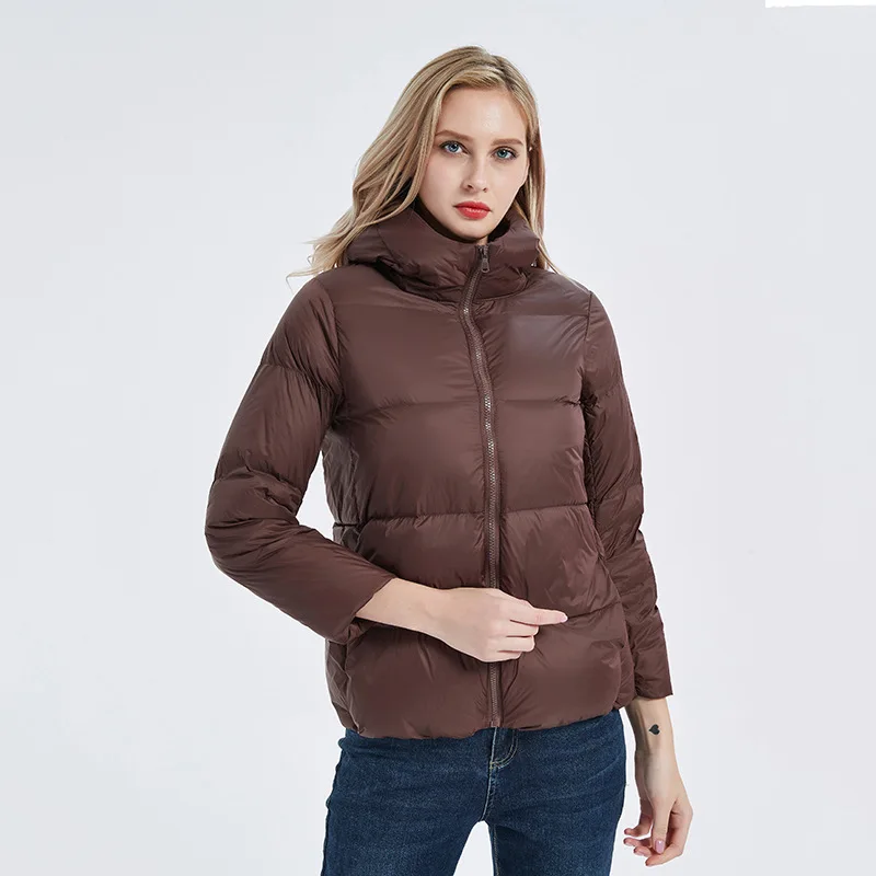 2024 New Arrivals Winter Women Hooded 90% White Duck Down Jackets Female Korean Slim Fit  Keep Warm Coats Top Women\'s Clothing