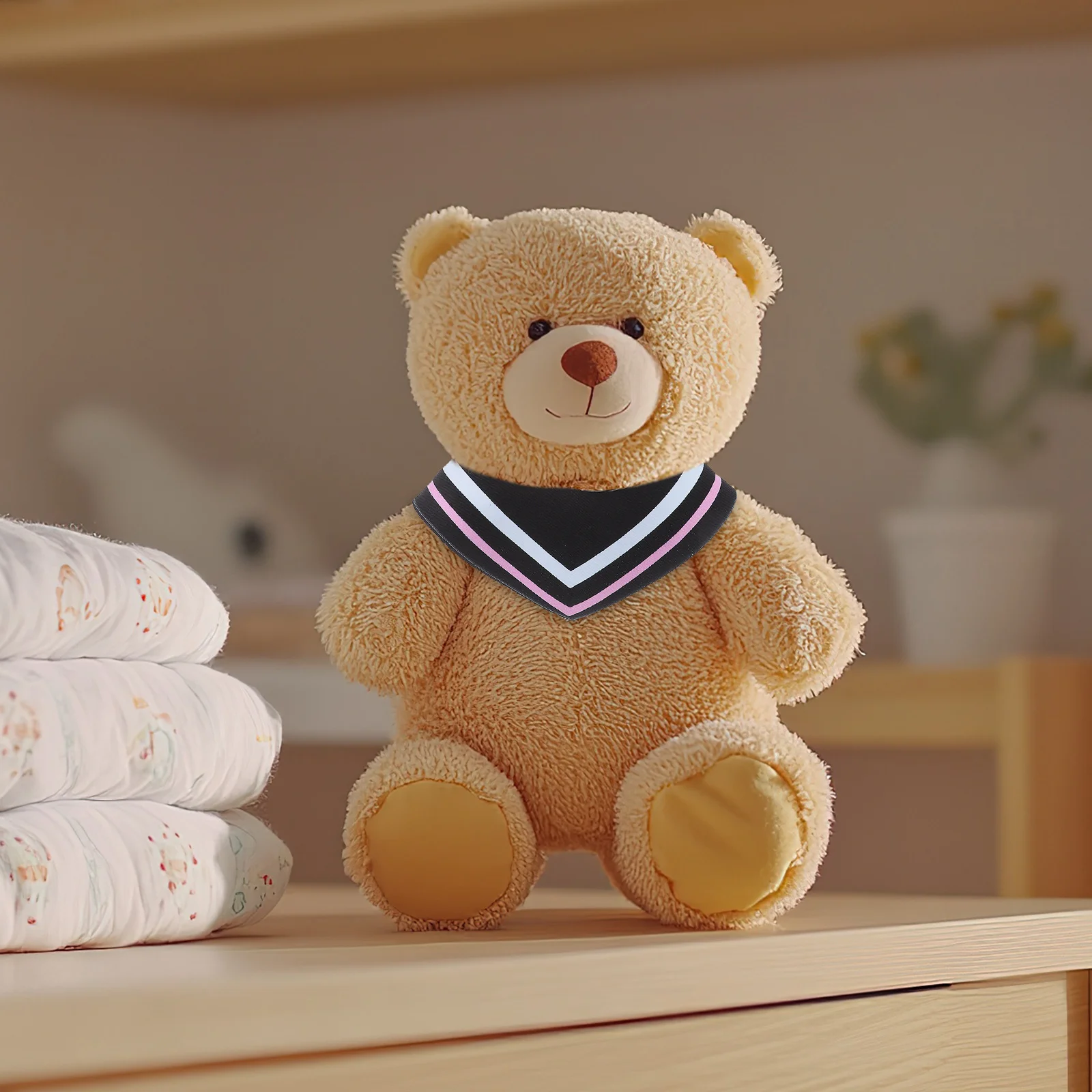 

2 комплекта, мини-выпускная шляпа с воротником для медведя 30 см, мягкий нарядный комплект, идеальная выпускная церемония, вечерние, декор на память, подарок, фаршированный