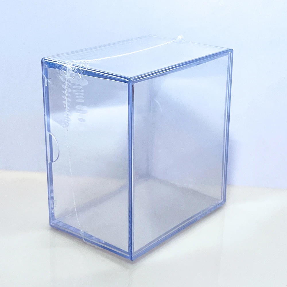 Transparent Thick Card Case Game Magic TCG Cards Box 10/25/50/100/150/200/250 Count Clear Card Storage Box Holds Standard Cards
