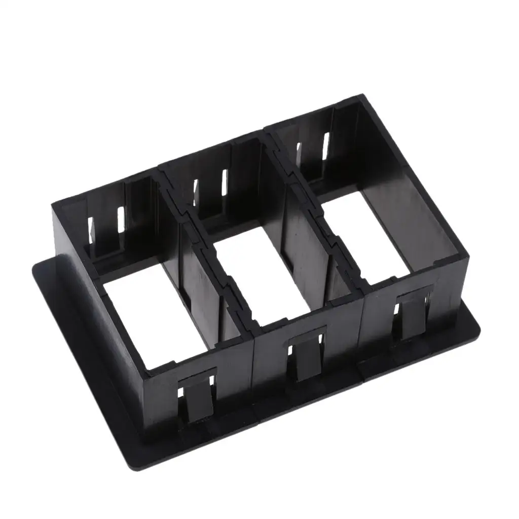 Heavy Duty Three Switch Panel Holder Housing for Boat Truck Car Marine Rubber PVC Accessories