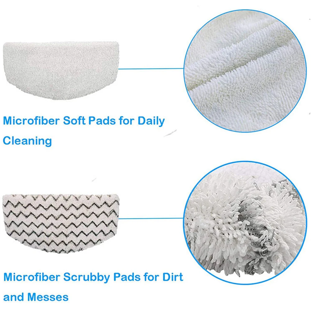 Microfiber Mop Pads for Bissell For PowerFresh 1940 Series 4 Reusable Cloths for Everyday Cleaning and Tough Stains
