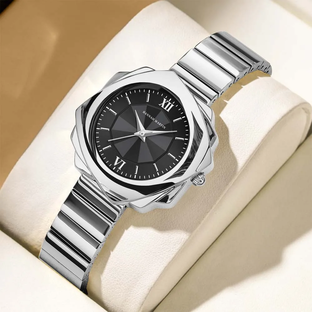 Hannah Martin Fashionable Women's Watch Casual Quartz Watch Minimalist Design Outdoor Waterproof Women's Watch
