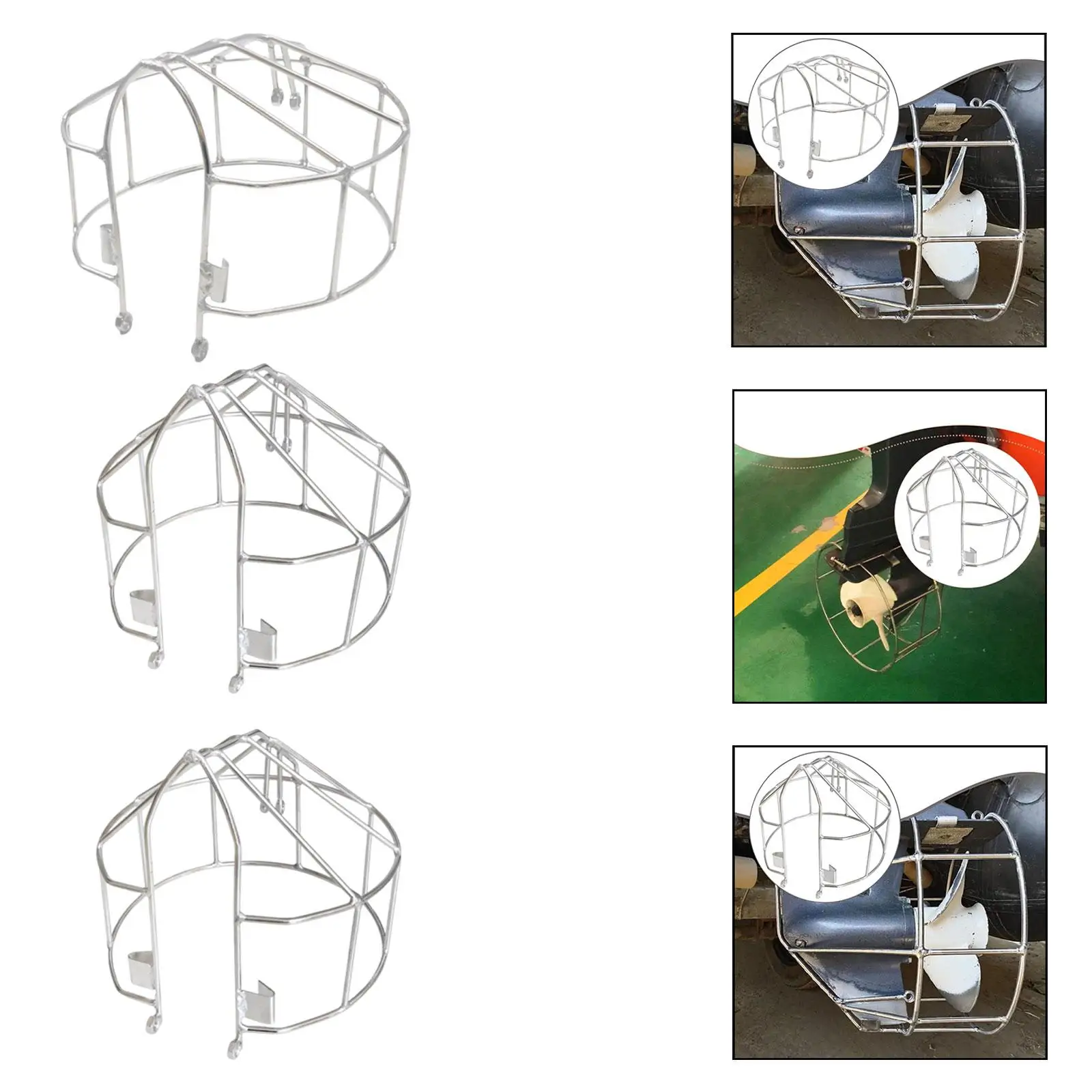 Marine Propeller Protector Stainless Steel Guard Outboard Motor Net Safety Cover Boating Accessories for 2HP 3HP 4HP Use