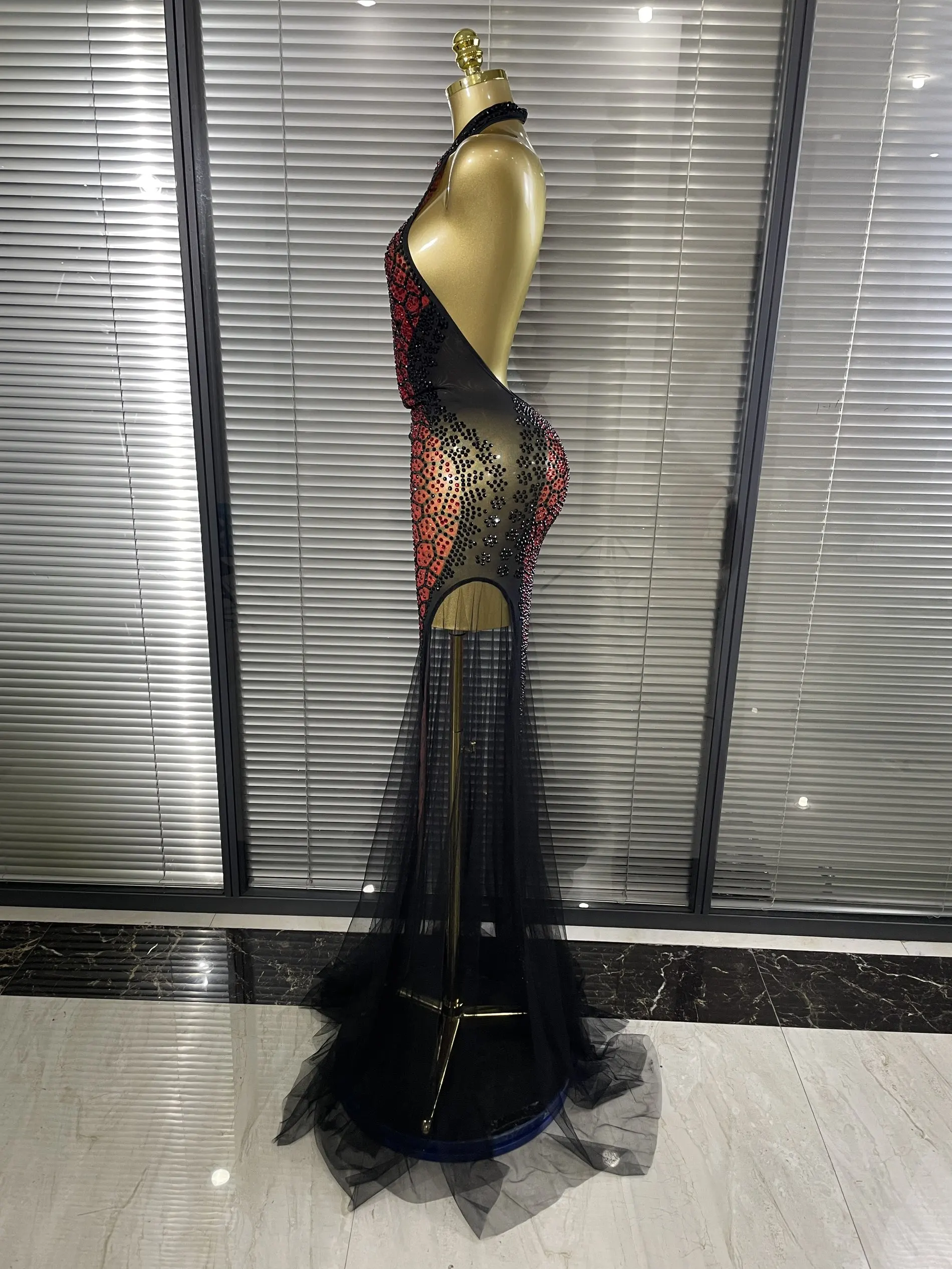 blue holographic dress Mesmerizing Mermaid Bodycon Mini seamless fit body:0X-3X Color:#54-Slate Gray QUNYINEY Sleeveless Womens Dresses