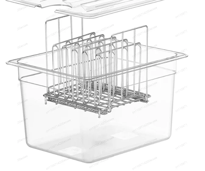 11L Sous Vide Cooker Water Bath Container Vacuum Low Temperature Slow Cooker Accessories Tank with Perforated Lid
