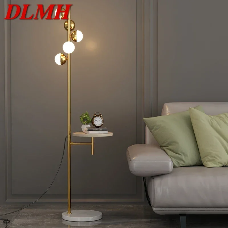 DLMH Contemporary Floor Lamp Luxury Living Room Bedroom Study Villa Hotel LED Fashion Creativity Decorative Standing Light