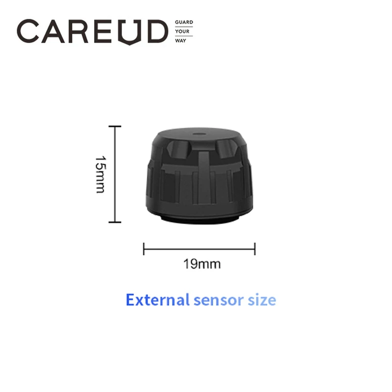TPMS Sensor Only Used For CAREUD Serial Car Tire Pressure Monitor for External Sensor Broken-Down or Lost