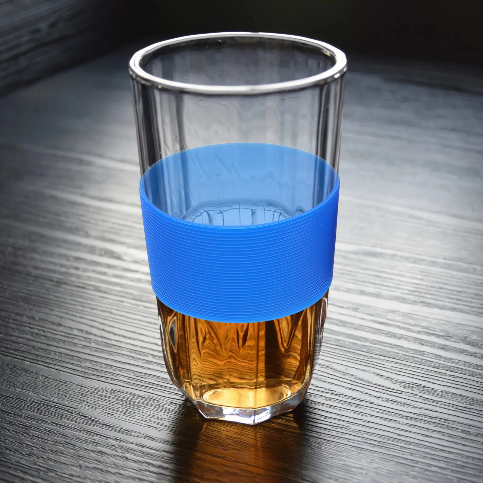 

4Pcs Heat Resistant Cup Sleeve Stylish Insulation Bottle Cover Durable Anti-Slide Silicone Band Glass Tumbler Cup Sleeve