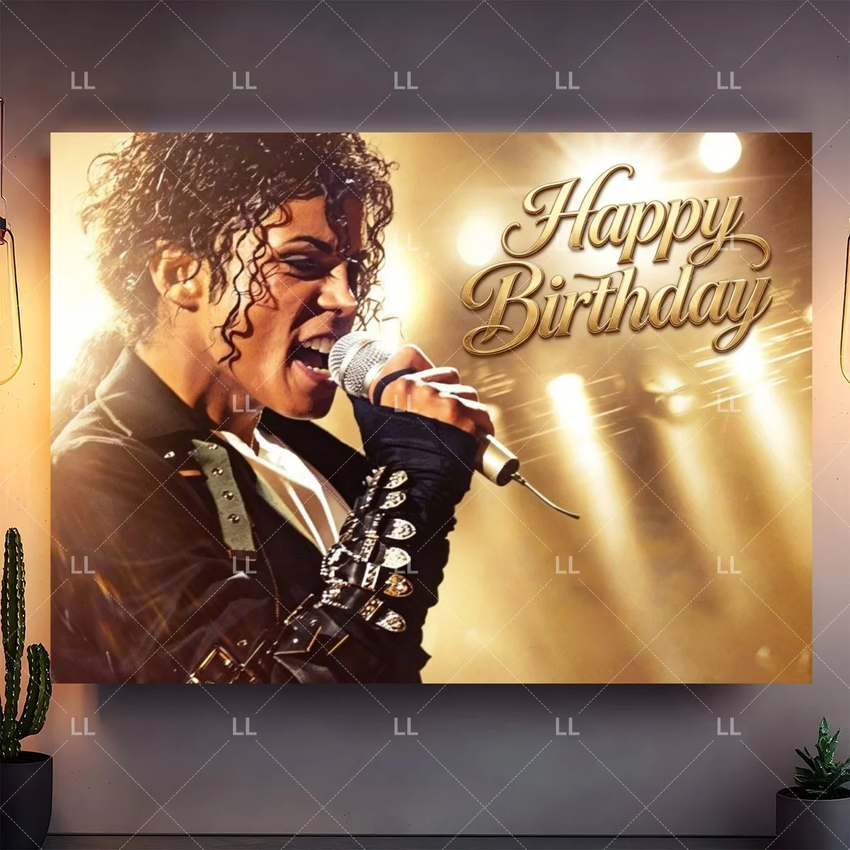 Michael Jackson Fan Geburtstagsparty Dekoration Retro 80er 90er Musik Banner Tischgeschirr Becher Teller Servietten Tischdecke Zubehör Geschenk – Detail 10