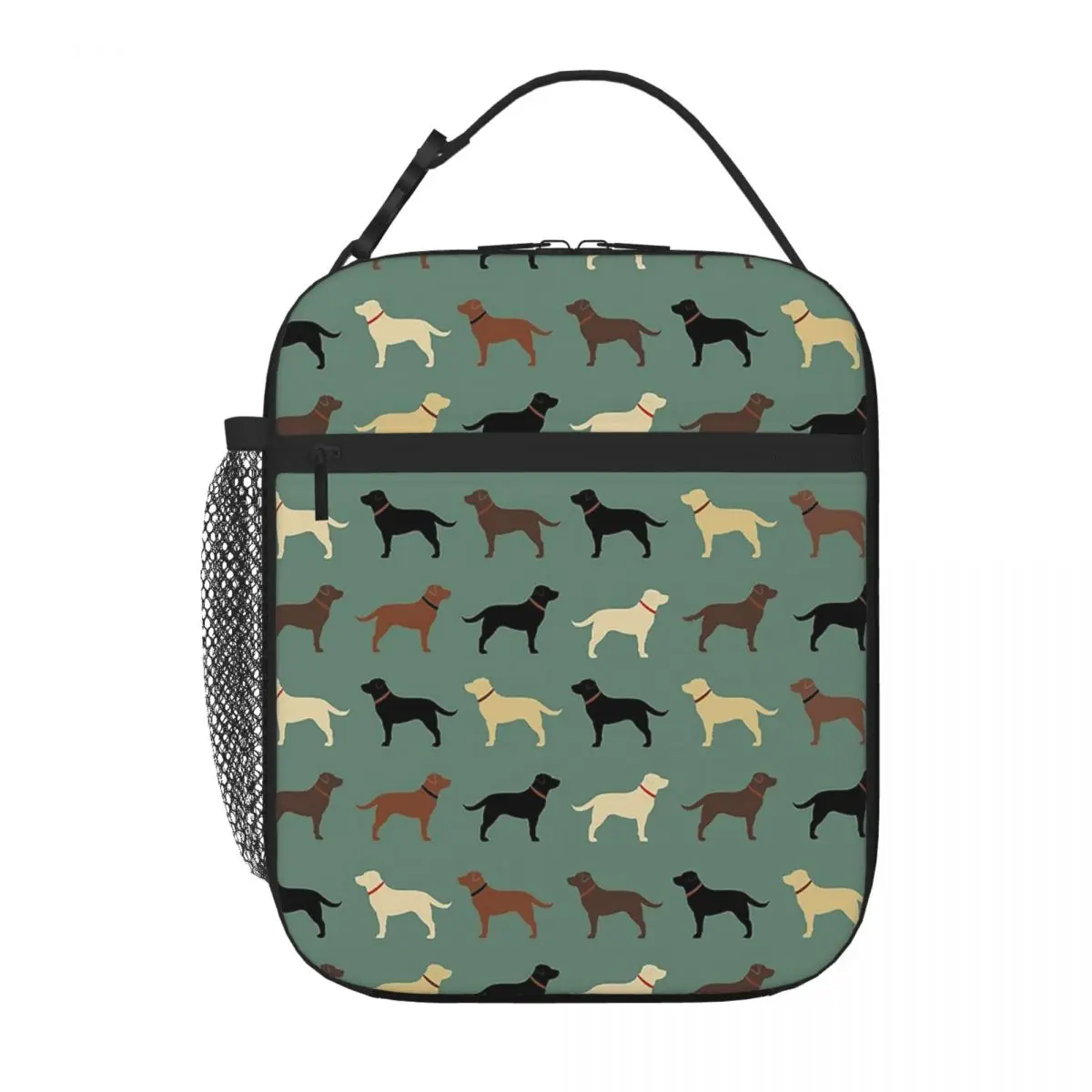 

Labrador Retriever Dog Silhouettes Pattern Lunch Bags Bento Box Waterproof Lunch Tote Resuable Picnic Bags Cooler Thermal Bag